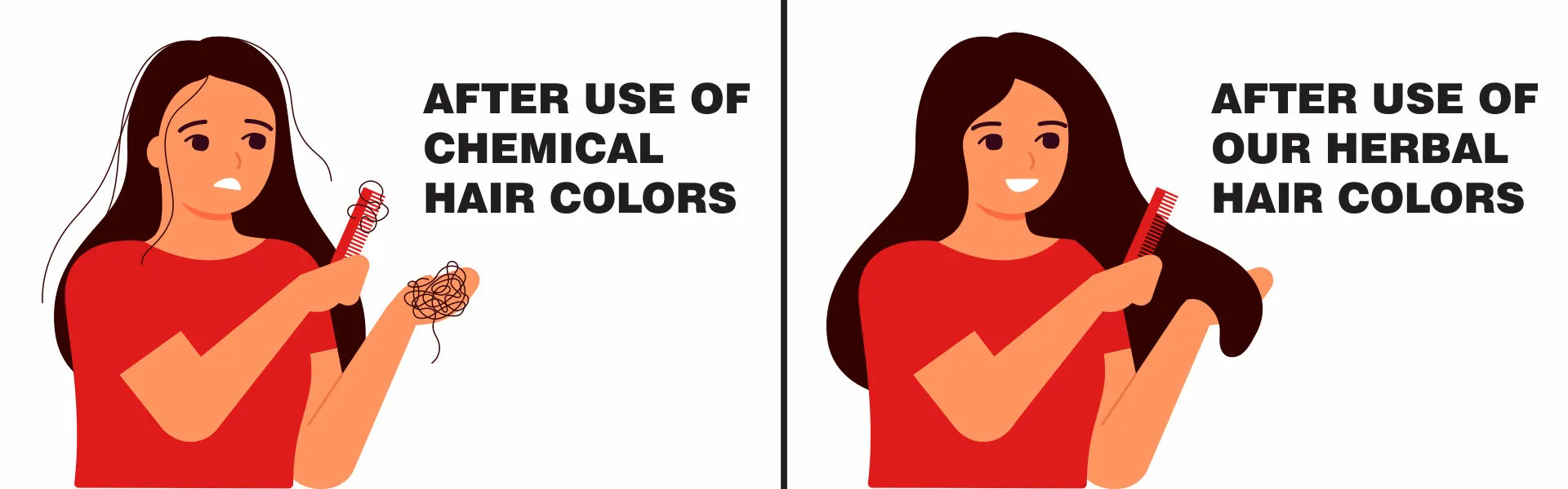 Chemical hair vs herbal hair colors - www.dkihenna.com