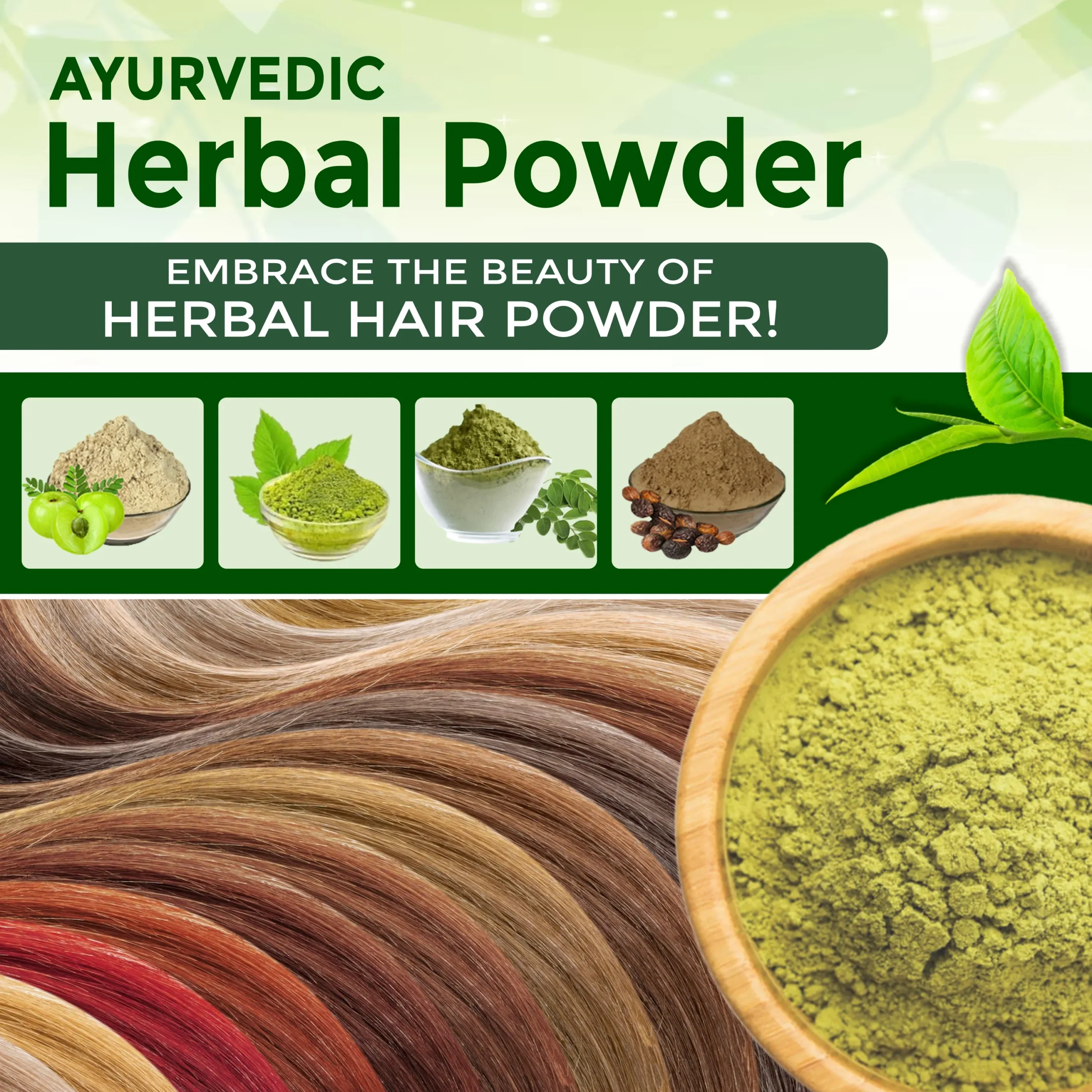 Ayurvedic Herbal Powder banner mobile - www.dkihenna.com