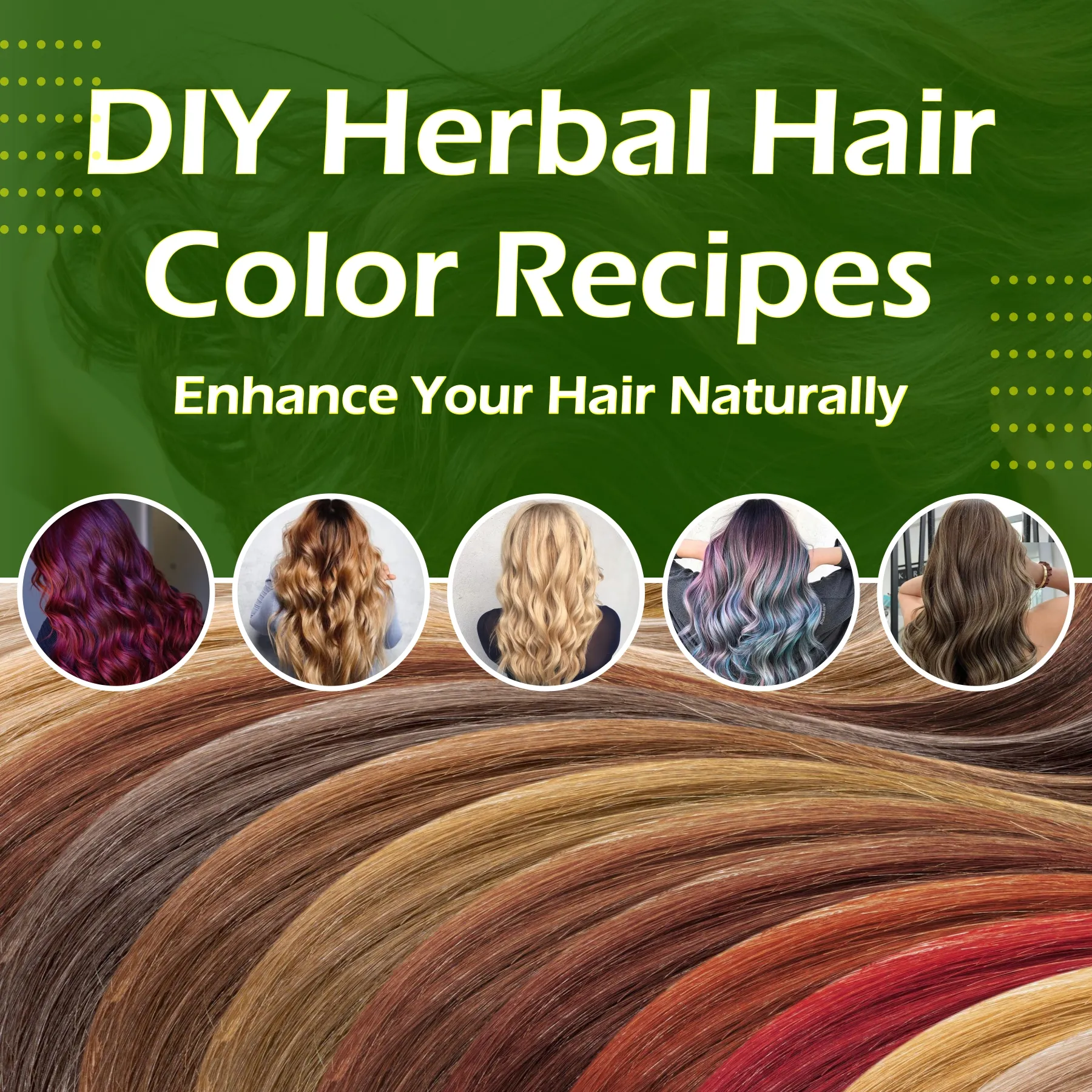 DIY Herbal Hair color recipes mobile banner - www.dkihenna.com