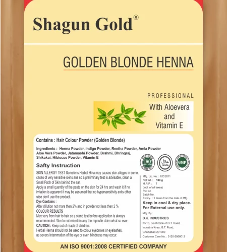 Golden Blonde color - www.dkihenna.com
